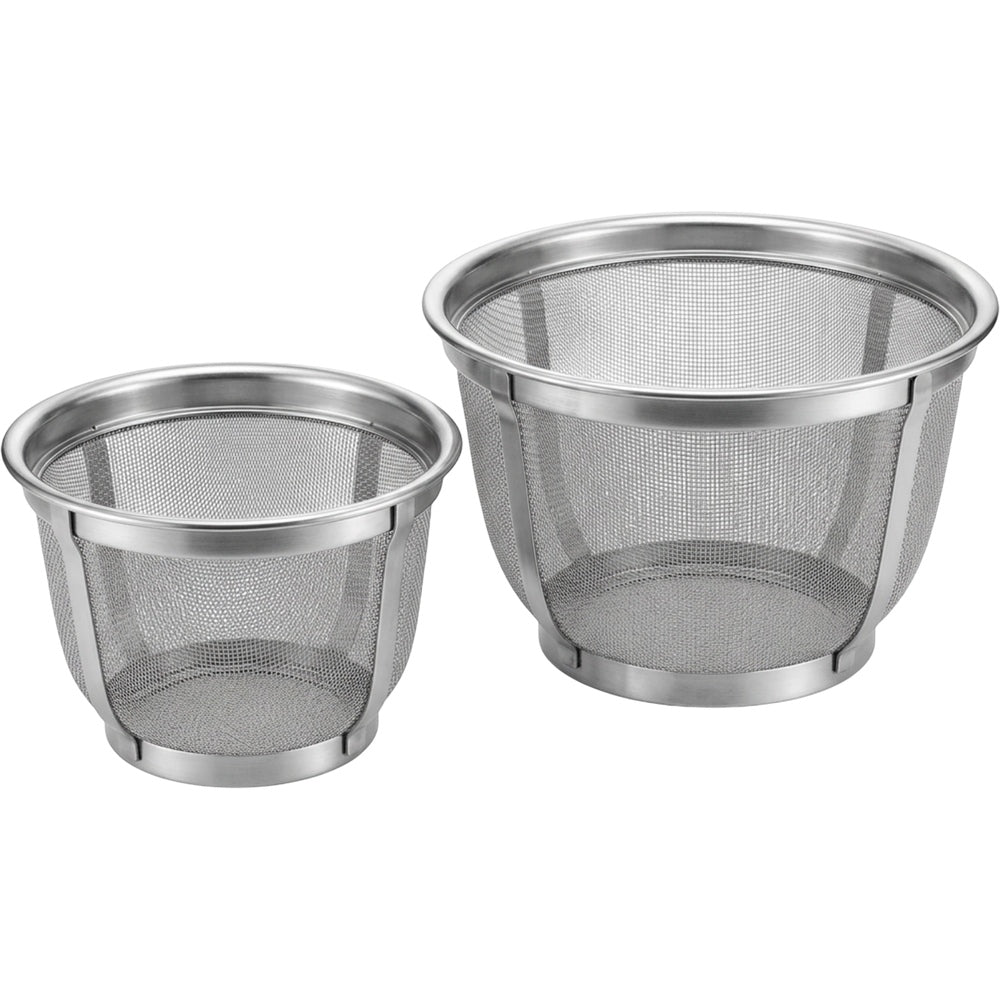 Fexao Nesting Deep-Mesh Draining Basket Set of 2 20 and 24 cm - Product view